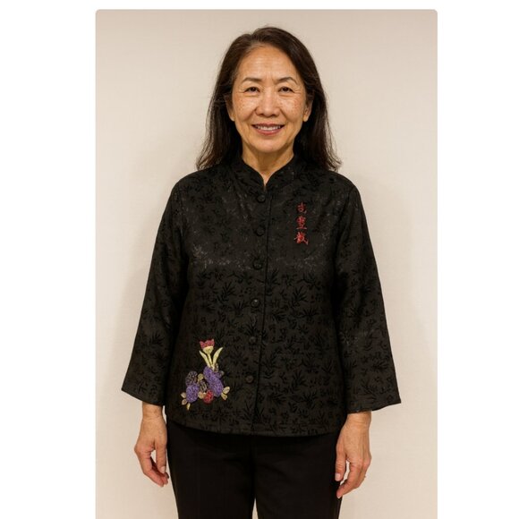NWT Chico’s Vintage Asian Dragon Jacket Size Small - Picture 1 of 5